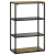 Bibliotecă 70x35x110 cm Lemn Solid Mango Brut GartenMobel Dekor