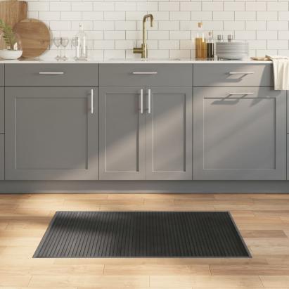Covor dreptunghiular, gri, 60x100 cm, bambus GartenMobel Dekor