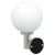 Lampa de perete cu senzor Argintie Oțel Inox IP44 GartenMobel Dekor