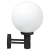 Lampa de perete pentru exterior cu senzor Negru Oțel inoxidabil IP44 GartenMobel Dekor