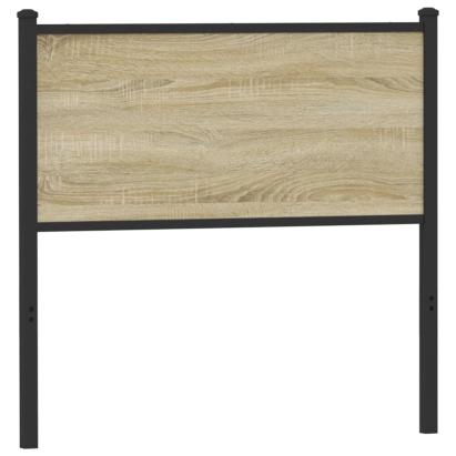 Tăblie de pat, stejar sonoma, 90 cm, lemn prelucrat și oțel GartenMobel Dekor