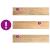 Pervaz 2 buc lemn masiv de stejar netratat 70x15x2 cm GartenMobel Dekor
