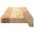 Pervaz 2 buc lemn masiv de stejar netratat 70x15x2 cm GartenMobel Dekor