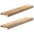 Pervaz 2 buc lemn masiv de stejar netratat 80x15x2 cm GartenMobel Dekor