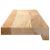 Pervaz 2 buc lemn masiv de stejar netratat 80x15x2 cm GartenMobel Dekor