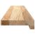 Pervaz 2 buc lemn masiv de stejar netratat 100x15x2 cm GartenMobel Dekor