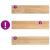 Pervaz 2 buc lemn masiv de stejar netratat 90x20x2 cm GartenMobel Dekor