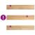 Pervaz 2 buc lemn masiv de stejar netratat 120x20x2 cm GartenMobel Dekor