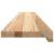 Pervaz 2 buc lemn masiv de stejar netratat 120x20x2 cm GartenMobel Dekor