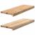 Pervaz 2 buc lemn masiv de stejar netratat 70x25x2 cm GartenMobel Dekor