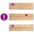 Pervaz 2 buc lemn masiv de stejar netratat 90x25x2 cm GartenMobel Dekor