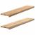Pervaz 2 buc lemn masiv de stejar netratat 120x25x2 cm GartenMobel Dekor