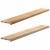 Pervaz 2 buc lemn masiv de stejar netratat 160x25x2 cm GartenMobel Dekor