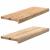 Pervaz 2 buc lemn masiv de stejar netratat 70x30x2 cm GartenMobel Dekor