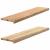 Pervaz 2 buc lemn masiv de stejar netratat 110x30x2 cm GartenMobel Dekor