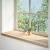 Pervaz 2 buc lemn masiv de stejar netratat 110x40x2 cm GartenMobel Dekor