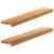 Pervaz 2 buc lemn masiv de maro deschis 90x15x2 cm GartenMobel Dekor