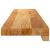 Pervaz 2 buc lemn masiv de maro deschis 90x15x2 cm GartenMobel Dekor