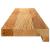 Pervaz 2 buc lemn masiv de maro deschis 100x15x2 cm GartenMobel Dekor