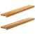 Pervaz 2 buc lemn masiv de maro deschis 110x15x2 cm GartenMobel Dekor