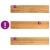 Pervaz 2 buc lemn masiv de maro deschis 100x20x2 cm GartenMobel Dekor