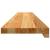 Pervaz 2 buc lemn masiv de maro deschis 110x20x2 cm GartenMobel Dekor