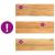 Pervaz 2 buc lemn masiv de maro deschis 80x25x2 cm GartenMobel Dekor