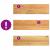 Pervaz 2 buc lemn masiv de maro deschis 90x25x2 cm GartenMobel Dekor