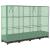 Strat înălțat cu husă de seră, aspect ratan, 160x40x123 cm GartenMobel Dekor
