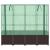Strat înălțat cu husă de seră, aspect ratan, 160x40x153 cm GartenMobel Dekor