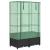 Strat înălțat cu husă de seră, aspect ratan, 80x40x138 cm GartenMobel Dekor