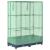 Strat înălțat cu husă de seră, aspect ratan, 80x40x123 cm GartenMobel Dekor