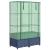 Strat înălțat cu husă de seră, aspect ratan, 80x40x138 cm GartenMobel Dekor