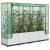 Strat înălțat cu husă de seră, aspect ratan, 160x40x138 cm GartenMobel Dekor