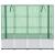 Strat înălțat cu husă de seră, aspect ratan, 160x40x153 cm GartenMobel Dekor