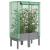 Strat înălțat cu husă de seră, aspect ratan, 80x40x140 cm GartenMobel Dekor