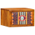 Noptiere 2 buc 35x30x22 cm Lemn solid de acacia GartenMobel Dekor