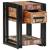 Noptiere 2 buc 40x40x40 cm Lemn masiv recuperat GartenMobel Dekor