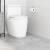 Covoraș de baie U-Form Gri 50x50 cm Poliester Antiderapant GartenMobel Dekor