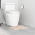 Covoraș de baie U-Forma Crem 50x50 cm Poliester Antiderapant GartenMobel Dekor