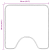 Covoraș de baie U-Form Turcoaz 50x50 cm Polipropilen Non-Alunecare GartenMobel Dekor