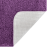 Covoraș de baie U-Form Violet 50x50 cm Poliester Antiderapant GartenMobel Dekor