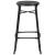 Set mobilier de bar, 3 piese, negru, oțel GartenMobel Dekor