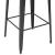 Set mobilier de bar, 3 piese, negru, oțel GartenMobel Dekor