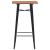 Set mobilier de bar, 3 piese, negru, oțel GartenMobel Dekor