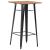 Set mobilier de bar, 3 piese, negru, oțel GartenMobel Dekor