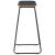 Set mobilier de bar, 3 piese, negru, oțel GartenMobel Dekor