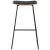 Set mobilier de bar, 3 piese, negru, oțel GartenMobel Dekor