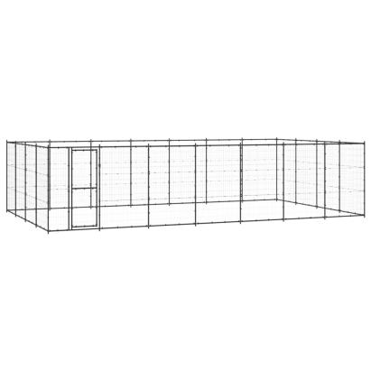 Padoc pentru câini de exterior, 33,88 m², oțel GartenMobel Dekor