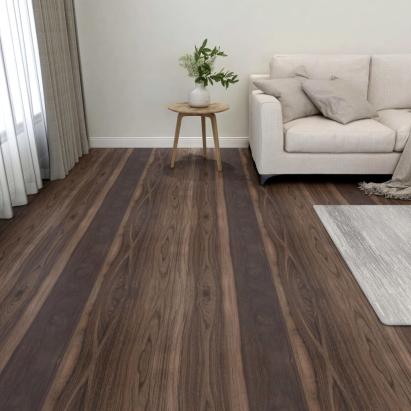 Plăci de pardoseală autoadezive 55 buc. maro închis PVC 5,11 m² GartenMobel Dekor